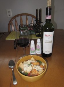 supper day 3 - Tuscan Soup with Chianti