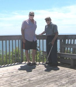 Dad and me at Fundy Trail