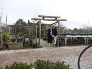 With Monica at Corn Hill Nurseries