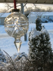 a poof of snow through glass is a wonderful thing