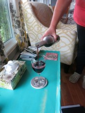 Monica pouring, again.