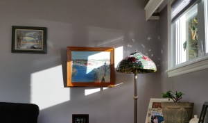 Morning light with art