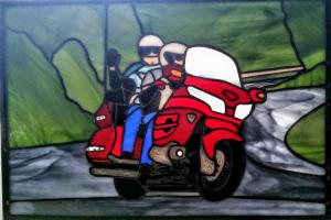 motorcycle panel finished