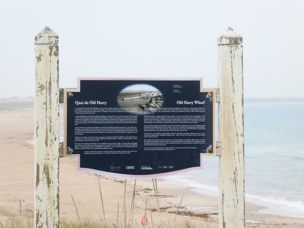 visiting Old Harry Wharf site